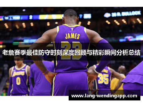 老詹赛季最佳防守时刻深度回顾与精彩瞬间分析总结