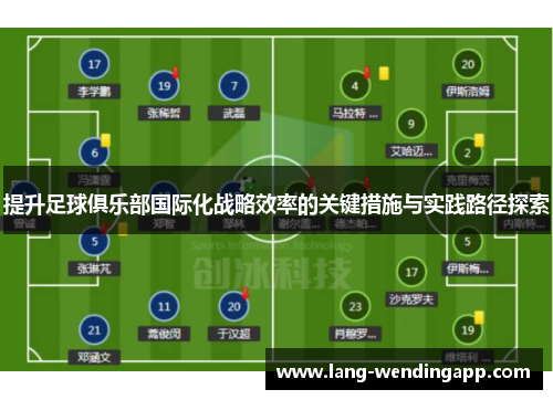 提升足球俱乐部国际化战略效率的关键措施与实践路径探索